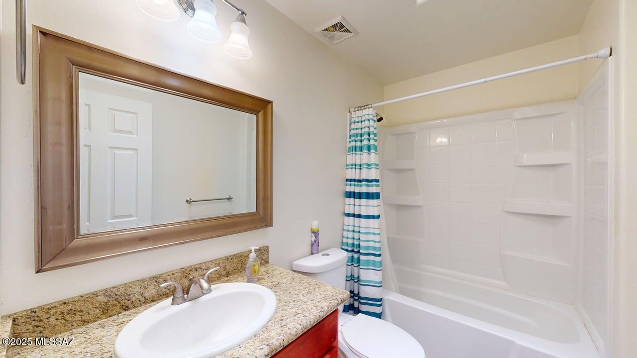 Updated bathroom and private balcony